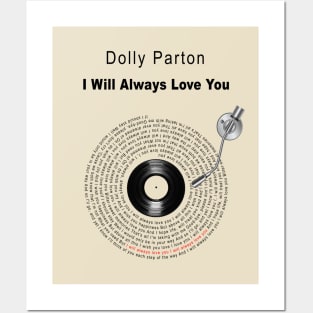 I WILL ALWAYS LOVE YOU LYRICS ILLUSTRATIONS Posters and Art